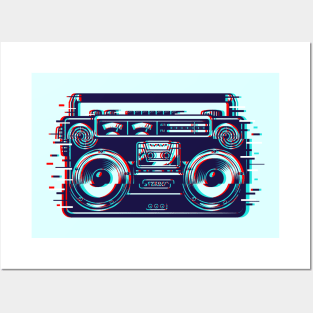 Radical 80s Boombox Posters and Art